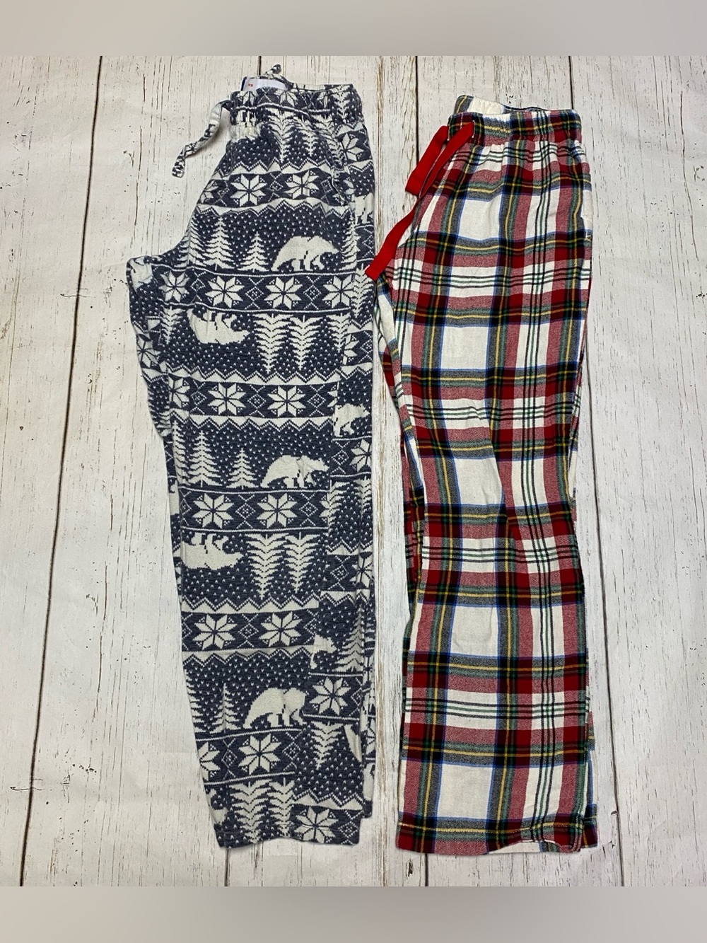 Old Navy Flannel Pajama Pant Winter Holiday Print Bundle